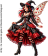 IA Tube PNG -Halloween- Sorcière - Witch - Free AI PNG